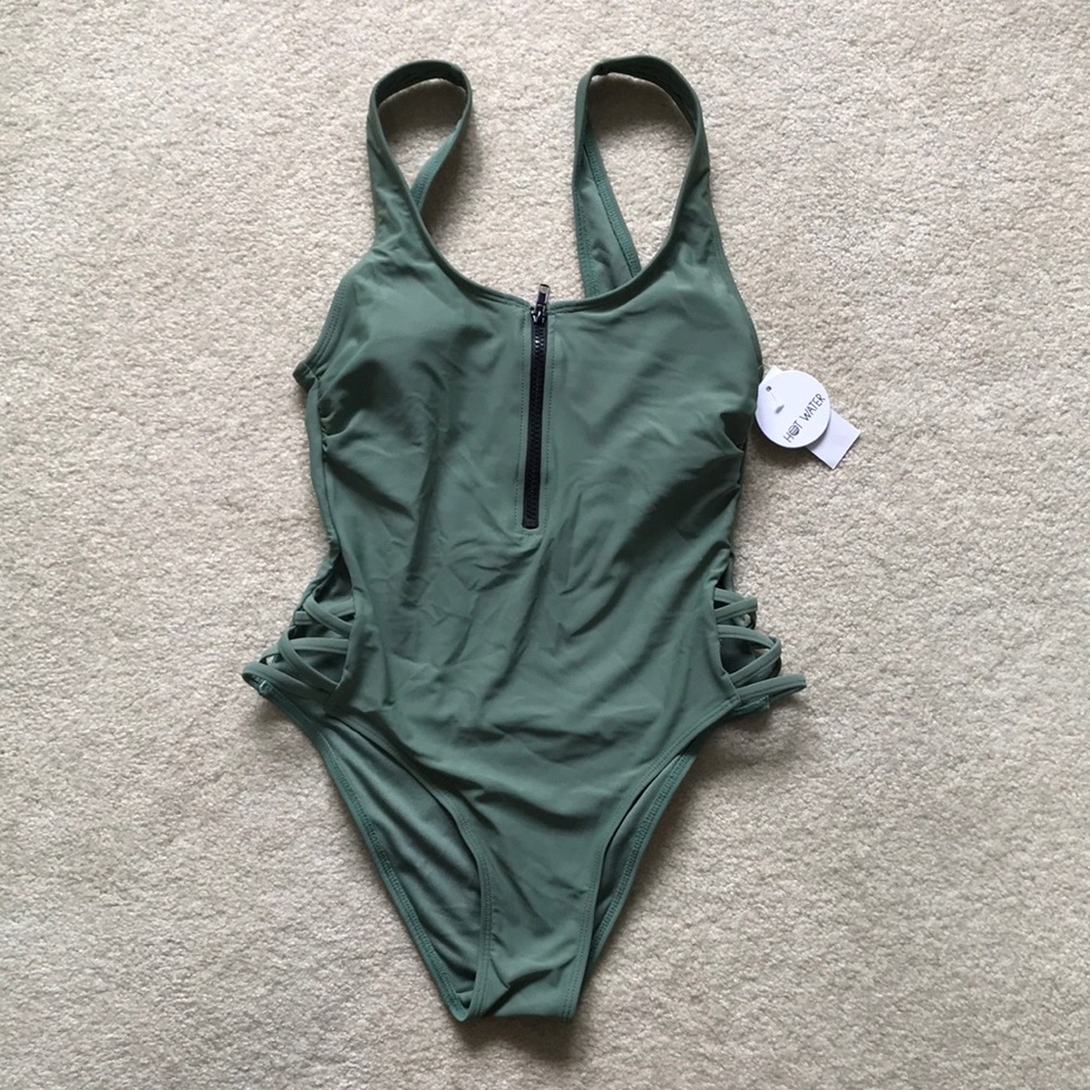 One Piece High-Leg Swimsuit